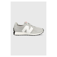 Dětské sneakers boty New Balance GS327CGW šedá barva