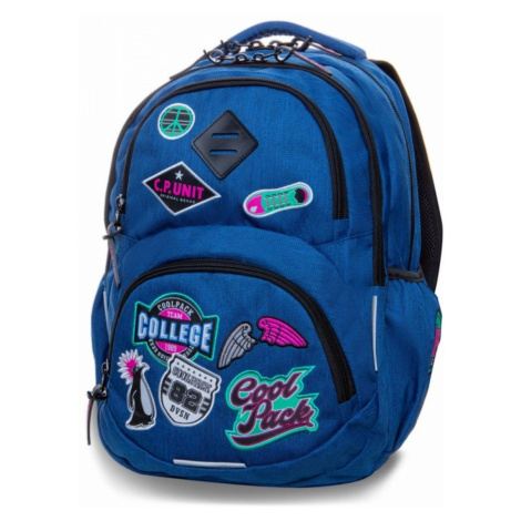CoolPack Školní batoh Dart Badges blue