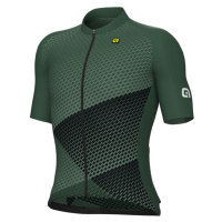 ALÉ Cyklistický dres s krátkým rukávem - WEB PR-E - zelená