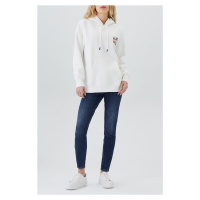 Lee Cooper Ella Women's Hooded Sweatshirt Ecru