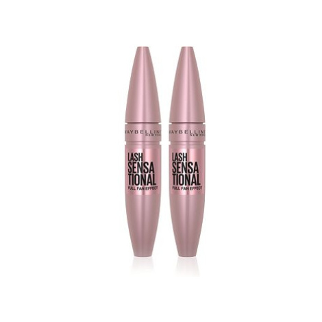 MAYBELLINE NEW YORK Lash Sensational Mascara Black 2 × 9,5 ml