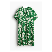 H & M - Tunikové šaty z viskózy - zelená