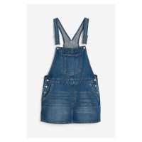 H & M - Džínová šatová sukně s laclem - modrá