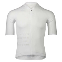 POC Cyklistický dres s krátkým rukávem - PRISTINE PRINT - bílá