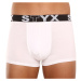 3PACK pánské boxerky Styx sportovní guma bílé (3G1061)