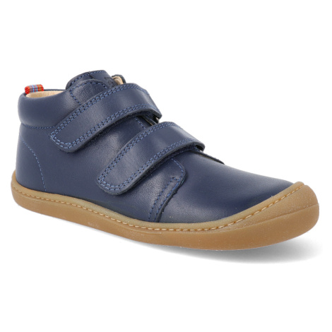 Barefoot dětské kotníkové boty Koel - Bob Blue modré