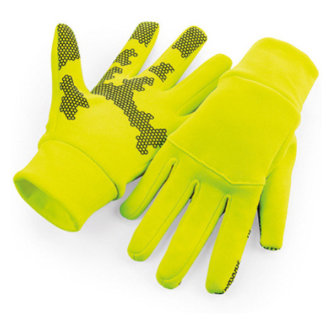 Beechfield Sportovní softshellové rukavice B310 Fluorescent Yellow
