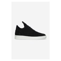 Semišové sneakers boty Filling Pieces Low Top Perforated černá barva, 10120101861