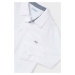Dětská bavlněná košile s dlouhým rukávem Mayoral bílá barva