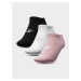 4F H4L22-SOD302 LIGHT PINK+WHITE+DEEP BLACK Ponožky EU H4L22-SOD302 PINKWHITEBLACK