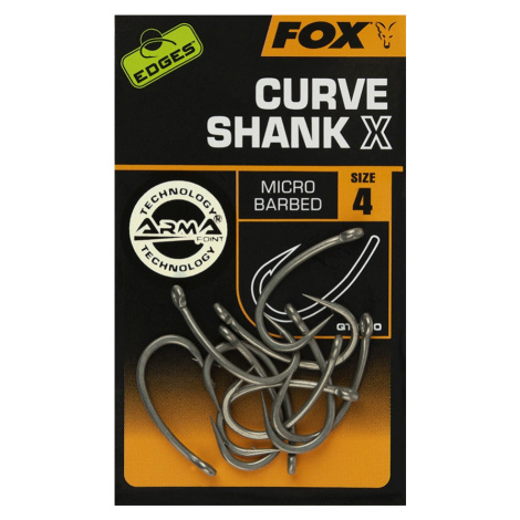 Fox Háčky Edges Curve Shank X Hooks 10ks - vel.4