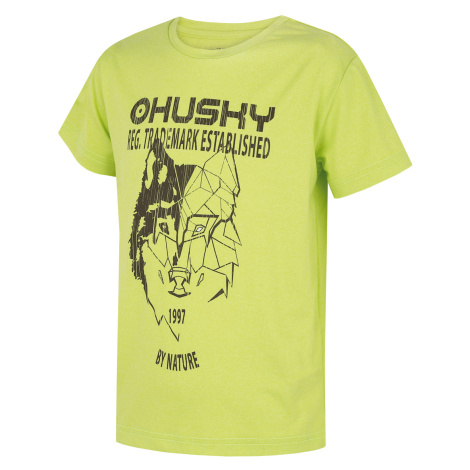Husky Tash dětské funkční tričko jasně zelené