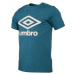 Umbro LARGE COTTON LOGO TEE Pánské triko, tmavě zelená, velikost