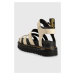 Kožené sandály Dr. Martens Blaire dámské, béžová barva, na platformě, DM30706292