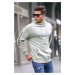 Madmext Men's Mint Green Hoodie Sweatshirt 6038