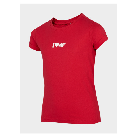 4F HJZ22-JTSD005 RED Dětské tričko EU HJZ22-JTSD005 RED