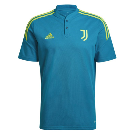 Juventus Turín pánské polo tričko teal Adidas