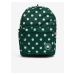Tmavě zelený dámský puntíkovaný batoh Converse - Dámské