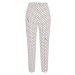 Dámské bílé kalhoty s puntíky Elisabetta Franchi PA00722E2-E84