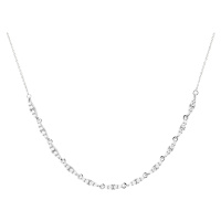 PDPAOLA Luxusní stříbrný náhrdelník se zirkony Spice Vanilla CO02-682-U