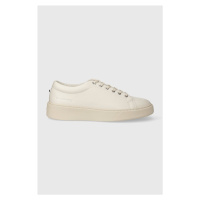 Kožené sneakers boty Karl Lagerfeld FLINT bílá barva, KL53320A