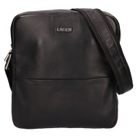 Pánská kožená taška přes rameno Lagen Janus - černá