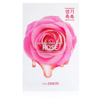 The Saem Natural Mask Sheet Rose plátýnková maska s hydratačním a revitalizačním účinkem 21 ml