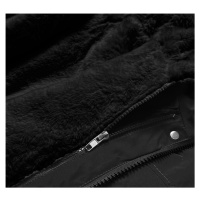 Teplá černá dámská zimní bunda (W629BIG)
