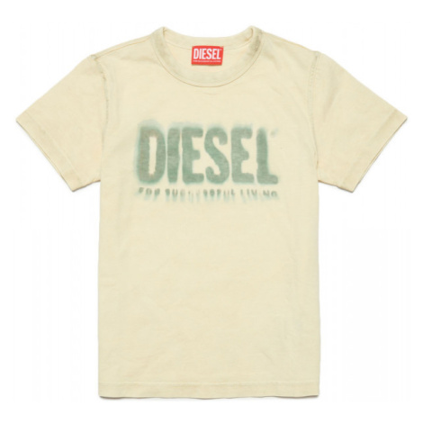 Tričko diesel tdiegore6 t-shirt žlutá