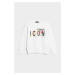 Mikina dsquared2 cool fit-icon sweat-shirt bílá
