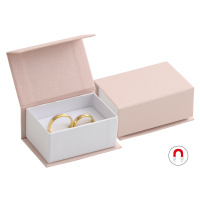 JK Box Pudrově růžová dárková krabička na snubní prsteny VG-7/A5/A1