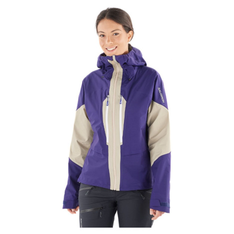 alomon Mountain GTX 3L Jacket W LC1925100 - astral aura plaza taupe Salomon