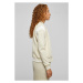 Ladies Inset College Sweat Jacket - softseagrass/white