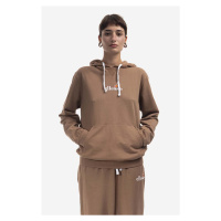 Bavlněná mikina Ellesse Daphni Oh Hoody dámská, hnědá barva, s kapucí, s aplikací, SGM14014-PINK