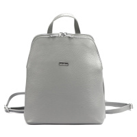 Dámský kožený batoh MiaMore 01-021 šedý