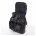 Elegantní dámský batoh s kožíškem Šantel, černý