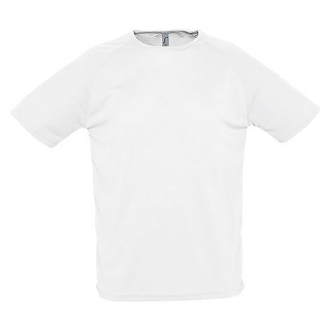 SOĽS Sporty Pánské triko s krátkým rukávem SL11939 Bílá SOL'S