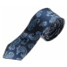 Tmavě modrá pánská elegantní kravata Bolf K106