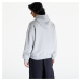 Nike Solo Swoosh Fleece Thermal Pullover Hoodie Dk Grey Heather/ White