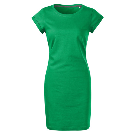 Malfini Freedom Dámské bavlněné šaty 178 středně zelená