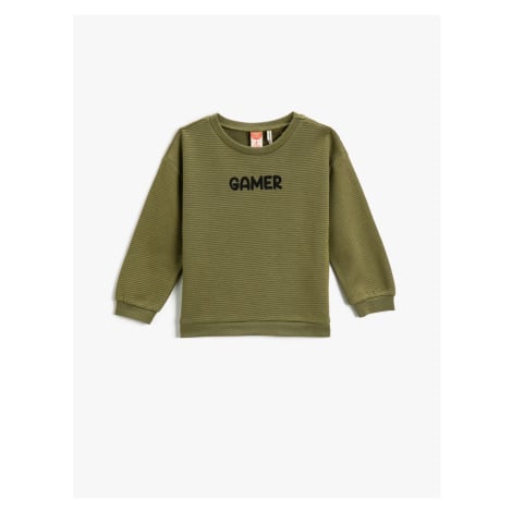 Koton Basic Sweatshirt Embroidered