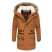 Pánský kabát / dlouhá bunda Ansaya Marikoo - BROWN