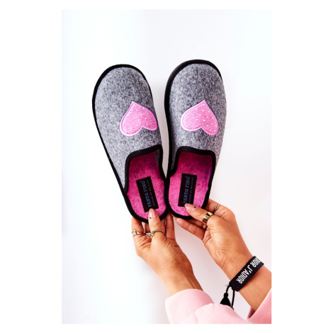 Household slippers Panto Fino II267010 Grey-pink Big Star