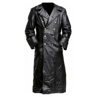 Pánský trench coat koženého vzhledu