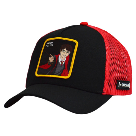 ČERNO-ČERVENÁ PÁNSKÁ KŠILTOVKA CAPSLAB MARVEL HARRY POTTER CAP Černá BASIC