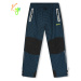 Chlapecké outdoorové kalhoty - KUGO G9658, šedomodrá / zelené zipy Barva: Šedá