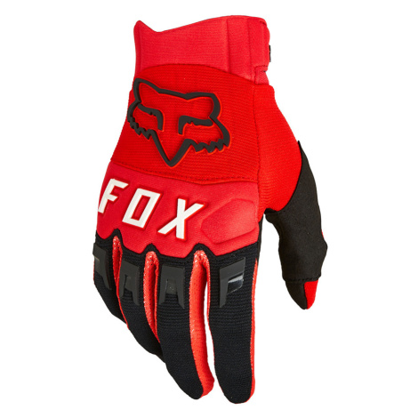 Motokrosové a cyklo rukavice FOX Dirtpaw Ce Fluo Red MX22 fluo červená
