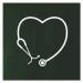 Stetoskop srdce - Triko Basic Extra velké
