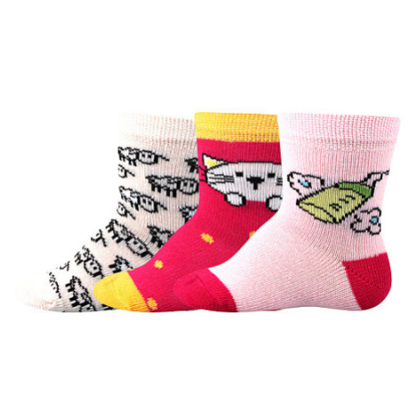BOMA® ponožky Bejbik mix B - holka 3 pár 116752