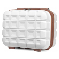 KONO malý toaletní kufřík na zavazadlo - 10L - bílá - ABS